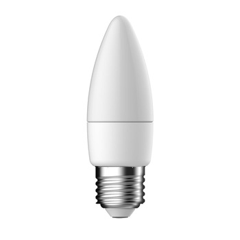 Bec LED Tungsram E27 forma lumanare, 5,5W, 10000 ore, lumina rece Bec LED Tungsram E27 forma lumanare, 5,5W, 10000 ore, lumina rece