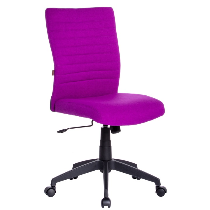 Scaun birou QMOBILI Limbo Violet, stofa, suport lombar reglabil, baza PP