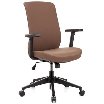 Scaun ergonomic QMOBILI GENE Maro, stofa, mecanism balans, suport lombar, brate reglabile 1D, baza polipropilena Scaun ergonomic QMOBILI GENE Maro, stofa, mecanism balans, suport lombar, brate reglabile 1D, baza polipropilena