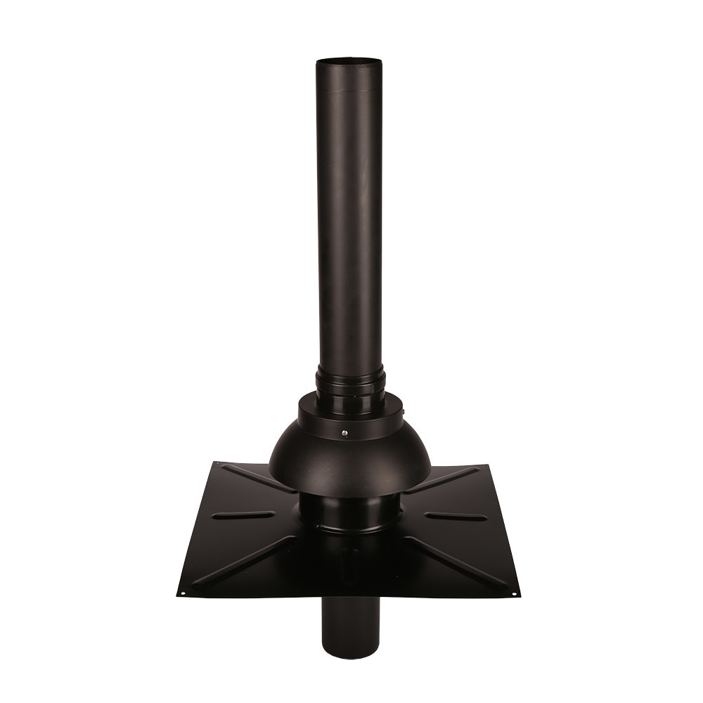 Trecere verticala si element etansare singur tub ATI diametru 80 mm, neagra