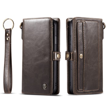 Husa iPhone 11, CaseME, piele portofel, multifunctionala, buzunare carduri, bani, casti, chei, Maro coffee Husa iPhone 11, CaseME, piele portofel, multifunctionala, buzunare carduri, bani, casti, chei, Maro coffee