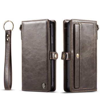 Husa iPhone 12 Pro / iPhone 12, CaseME, piele, portofel, multifunctionala, buzunare carduri, bani, casti, chei, Maro coffee Husa iPhone 12 Pro / iPhone 12, CaseME, piele, portofel, multifunctionala, buzunare carduri, bani, casti, chei, Maro coffee