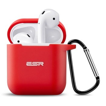 Husa cu holder pentru AirPods ESR Rosie Husa cu holder pentru AirPods ESR Rosie