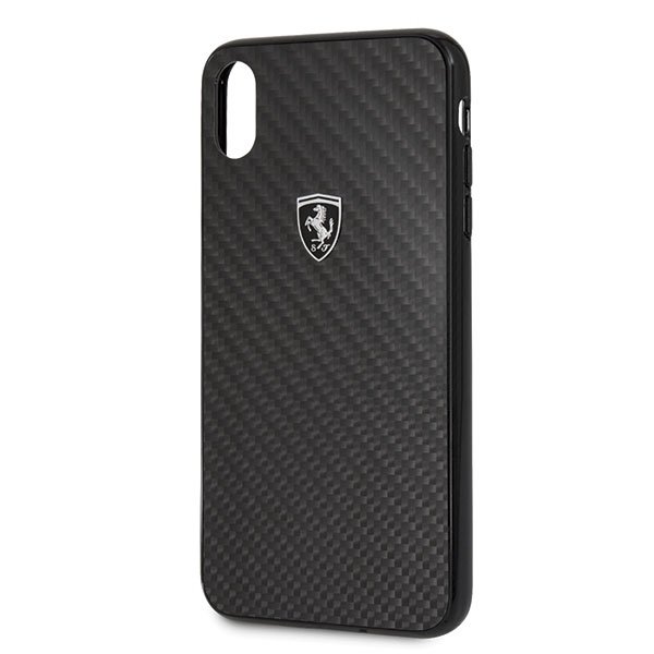 Husa iPhone XS MAX Ferrari Carbon Heritage Neagra