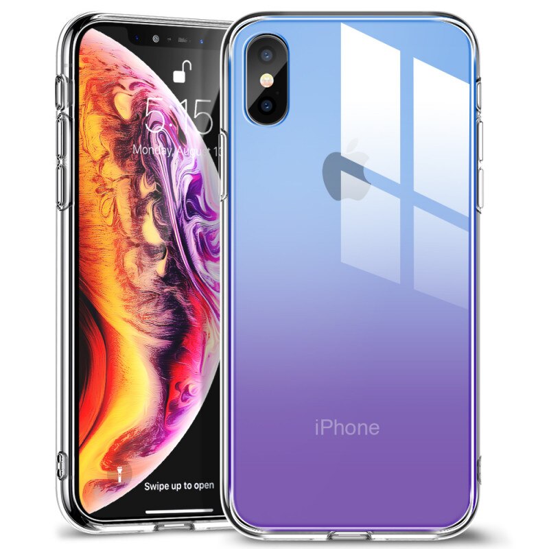 Carcasa ESR Mimic iPhone XS / X, Purple Blue
