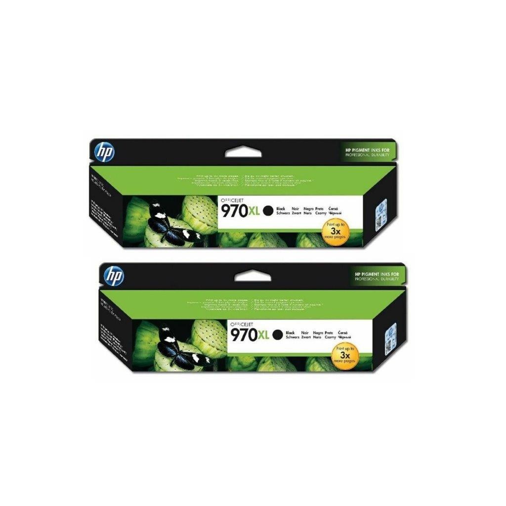 Pachet cartuse cerneala CN625AE (970XL) negru x 2 HP original 500ml 18.400 pagini