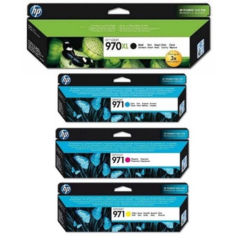 Pachet cartuse cerneala CN625AE (970XL) negru CN622AE (971) cyan CN623AE (971) magenta CN624AE (971) galben HP original 16.700 pagini Pachet cartuse cerneala CN625AE (970XL) negru CN622AE (971) cyan CN623AE (971) magenta CN624AE (971) galben HP original 16.700 pagini