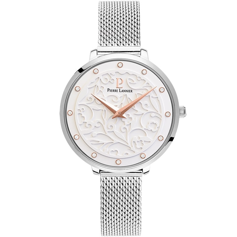 Ceas dama Pierre Lannier 040J608 Quartz Argintiu