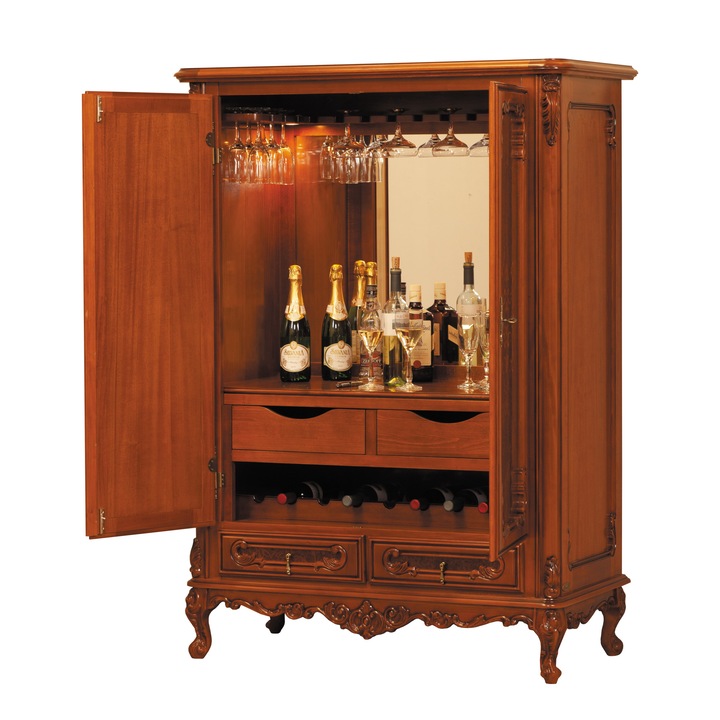 Comoda bar Cleopatra, Simex, nuc, 114X56X160 cm