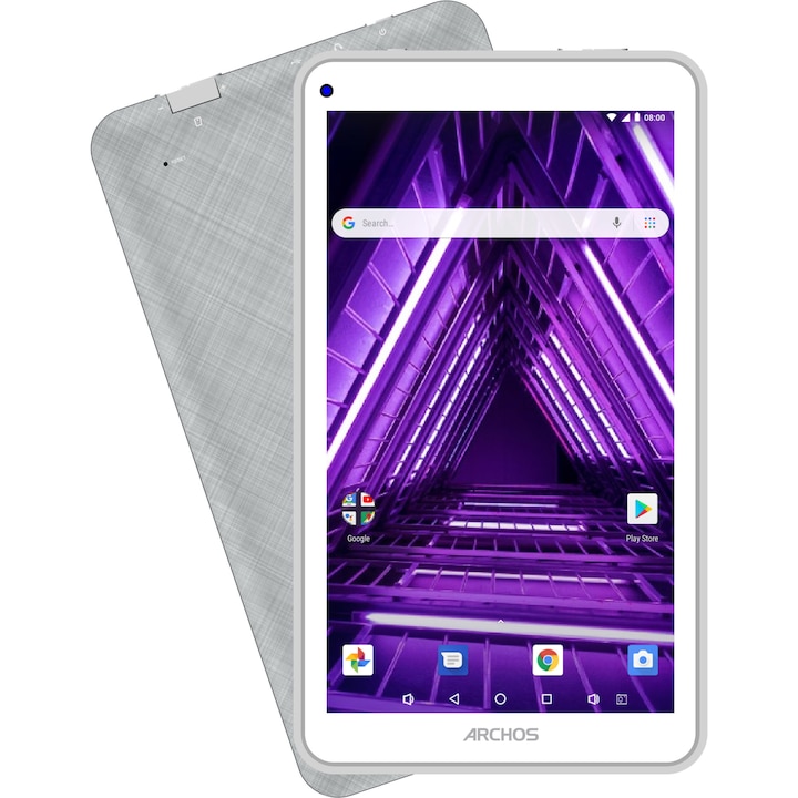 Archos Access 70 Wi-Fi tablet, 7 TN, Quad-Core 1.3GHz processzorral, 1GB RAM, 16GB memória, Wi-Fi, Bluetooth, GPS, Android 8.1, Fehér
