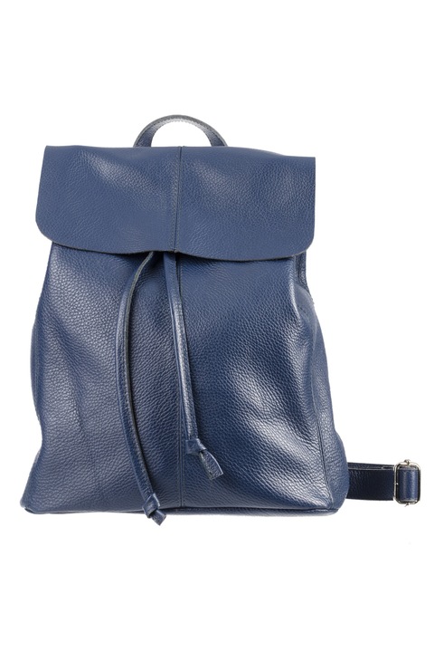 Rucsac piele naturala, Donatello, Albastru,37x33x15.cm