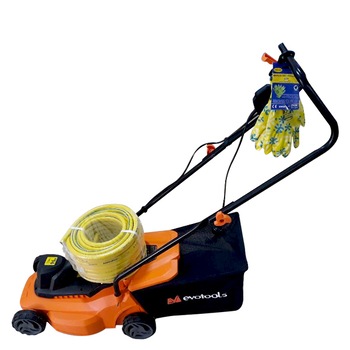 Set masina de tuns iarba 1000w Evotools cu furtun profesional Agrigarden pentru irigat 1/2 Set masina de tuns iarba 1000w Evotools cu furtun profesional Agrigarden pentru irigat 1/2