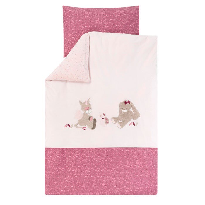 Set lenjerie pentru patut, Nina Iepurasul, 100-140cm