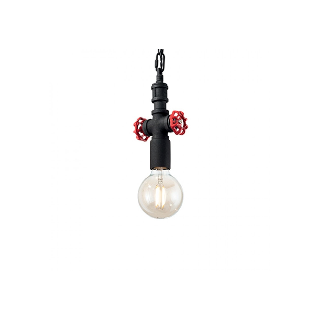 Lustra Plumber SP1,metal,negru, Ideal lux, 1*e27