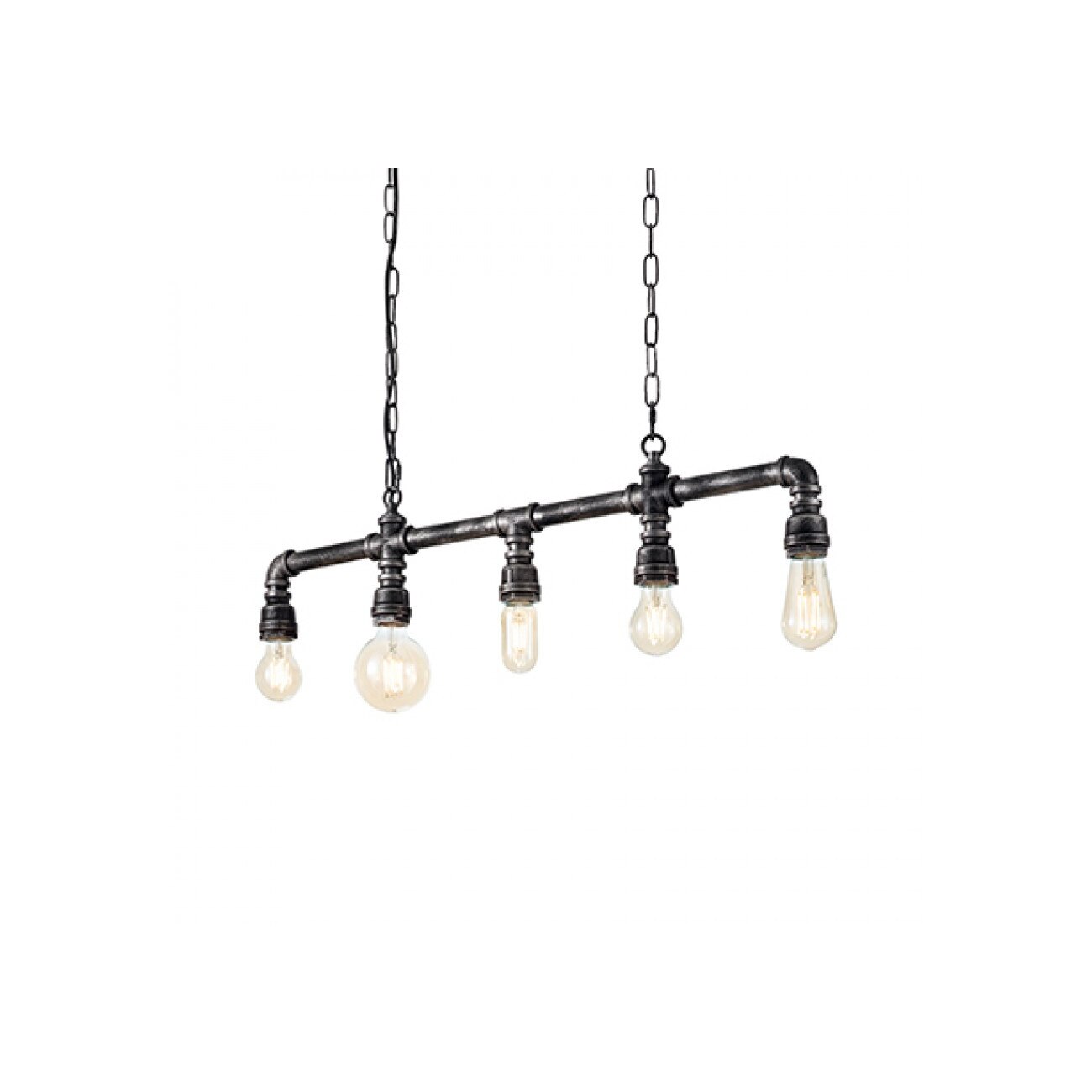 Lustra Plumber SP5, metal,vintage, Ideal Lux, 5*e27