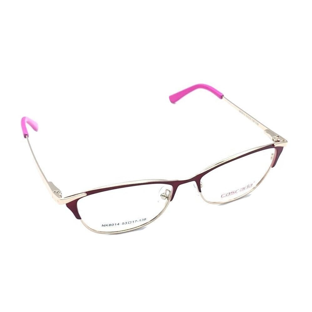 Rame ochelari de vedere, Cascada, Dama, NK8014, 53mm, Grena/Auriu