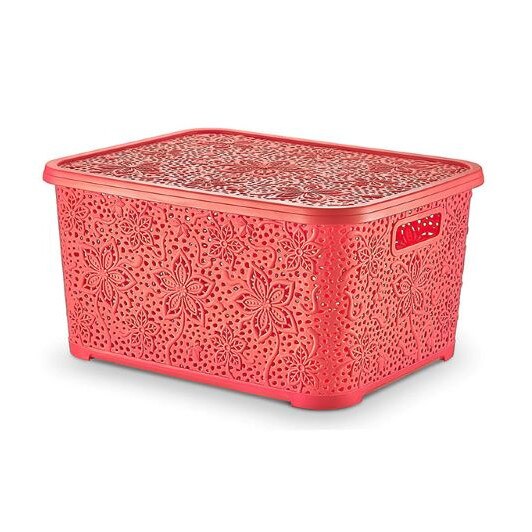 Cutie depozitare 32 l cu capac dantelata INFINITTY