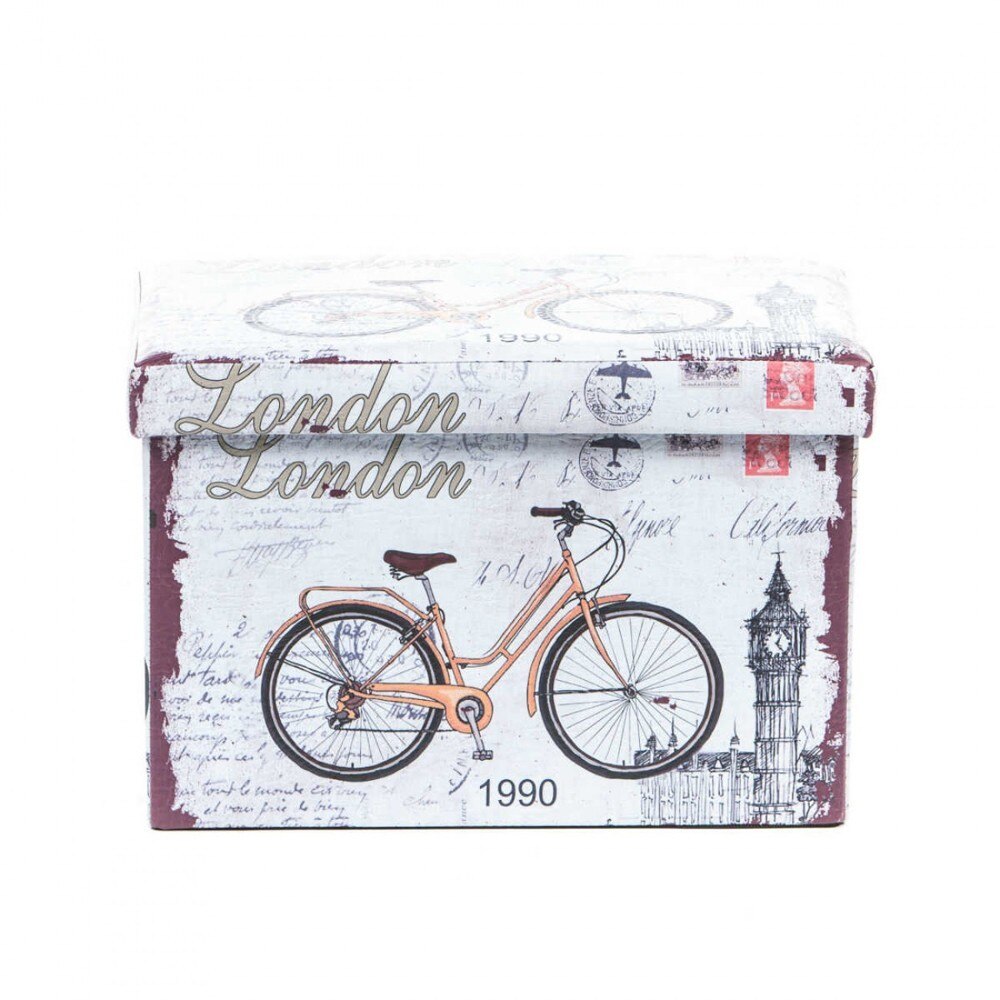 Taburet tapitat cu piele ecologica Londra