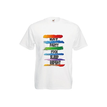 Tricou barbatesc personalizat Fruit of the loom, alb,  Tricou barbatesc personalizat Fruit of the loom, alb,