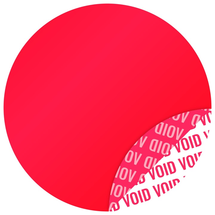Etichete Autoadezive de Securizare VOID Rosii Diametru 30 mm 500 bucati