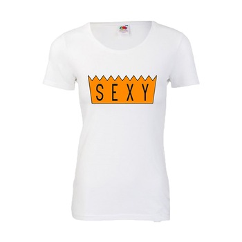 Tricou dama personalizat Fruit of the loom, alb,  Tricou dama personalizat Fruit of the loom, alb,