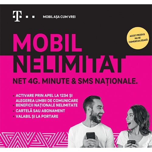 italic marking Previously Cartela SIM Prepay TELEKOM MOBIL NELIMITAT cu INTERNET 4G NELIMITAT si  MINUTE + SMS NATIONALE NELIMITATE - eMAG.ro