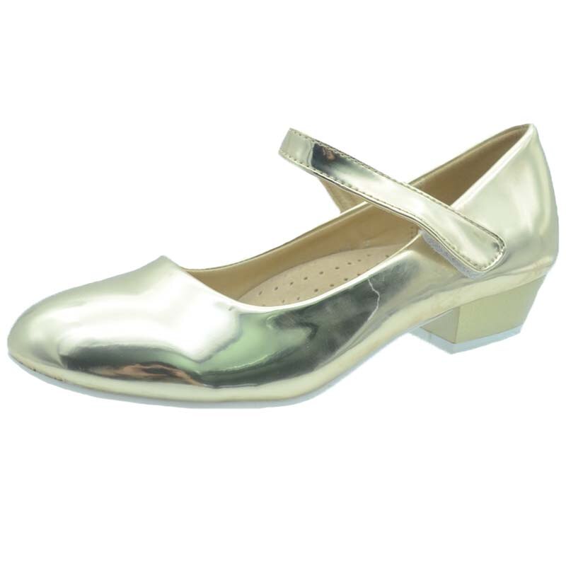 Pantofi cu toc pentru fetite Miss Q Y2400-5, Auriu