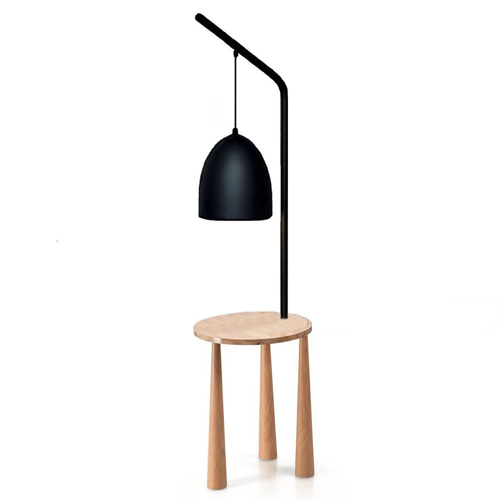 Lampadar Piano PT1,IDEAL LUX,metal,lemn,negru