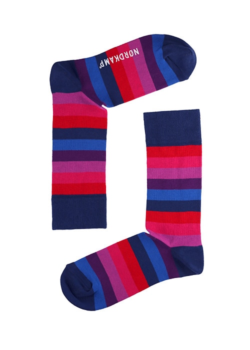 Sosete lungi Nordkamp, Model dungi late, Pentru barbati, Bleumarin/Multicolor, 41-46