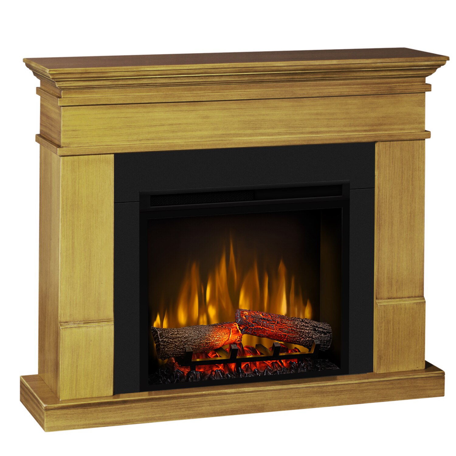 Semineu Lisabona stejar - cu focar electric 3D Dimplex XHD23 si sunet de busteni