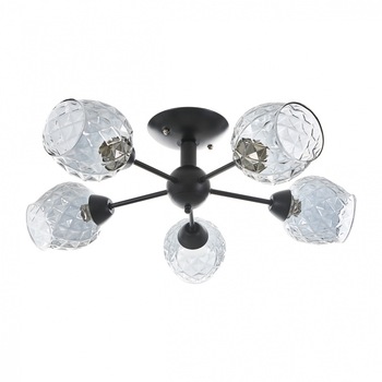 Lustra, Negru, 5x40w, 2012/5 bk Lustra, Negru, 5x40w, 2012/5 bk