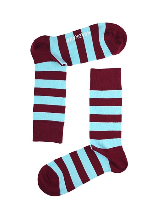 Sosete lungi Nordkamp, Model dungi late, Pentru barbati, Rosu Bordeaux/Bleu, 41-46