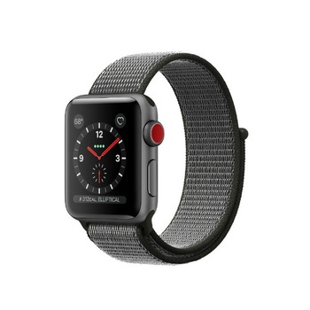 Curea material textil, Compatibila cu Apple Watch 1/2/3/4, Arici, 44mm, Negru-Gri Curea material textil, Compatibila cu Apple Watch 1/2/3/4, Arici, 44mm, Negru-Gri