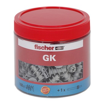 Diblu gips-carton GK, fischer, borcan 160 de bucati Diblu gips-carton GK, fischer, borcan 160 de bucati