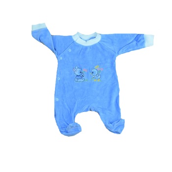 Salopeta bebelusi Pifou Model 16 M16-AL, Albastru, 56 cm Salopeta bebelusi Pifou Model 16 M16-AL, Albastru, 56 cm