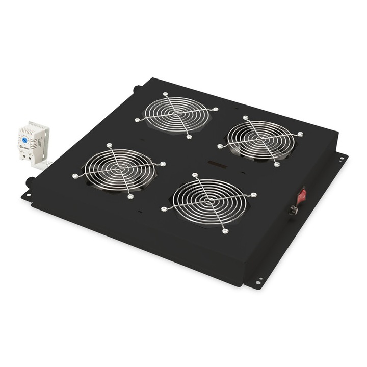 Cooler profesional pentru rack, Digitus, cu 2 ventilatoare, 800 x 800 mm