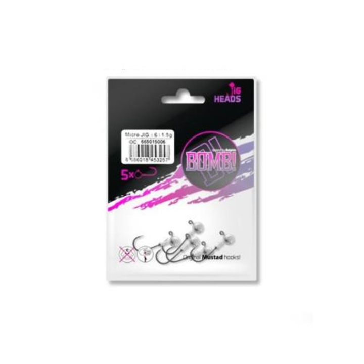 Delphin Jig fej Bomb!, 5db, 10g-6