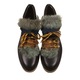 Pollini, Botine din piele naturala, SA21134G08TDW000, Negru, 39 EU