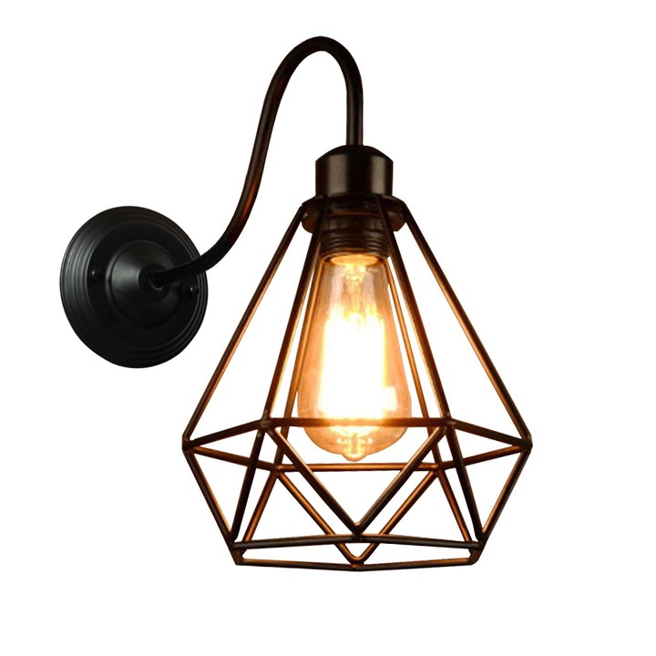Lampa STOEX, Vintage, Soclu E27, 60W, 240V, Negru