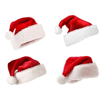 Set de 4 Caciula clasica Mos Craciun RMEGA, 28 x 40 cm Set de 4 Caciula clasica Mos Craciun RMEGA, 28 x 40 cm