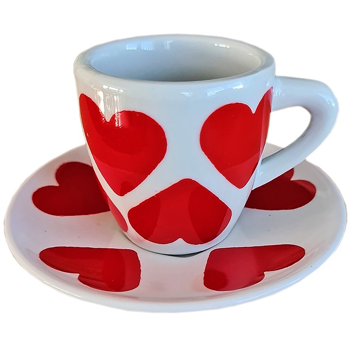 Комплект кафе за двама SmartDecor 11157, 4 части, Порцелан, 90 мл