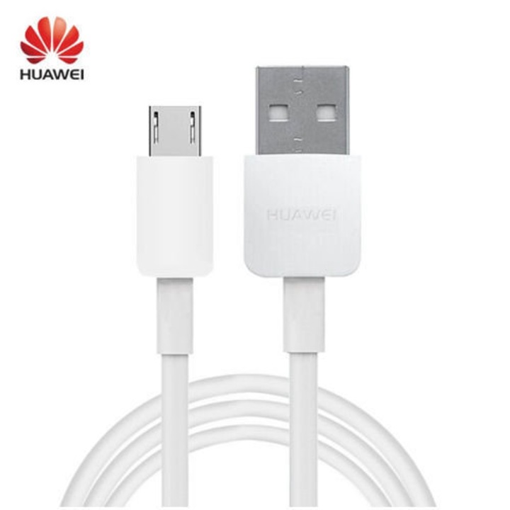Оригинален кабел Huawei USB-A to Micro USB, 2.0A - 1м, Бял