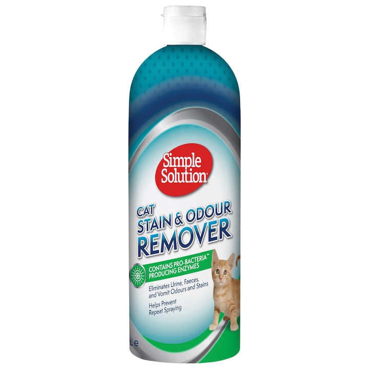 Спрей за котки Simple Solution Stain & Odour Remover против петна и миризми, 1 л
