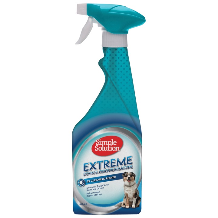 Спрей за кучета Simple Solution Extreme S&O Remover, концентрат против петна и миризми, 500 мл