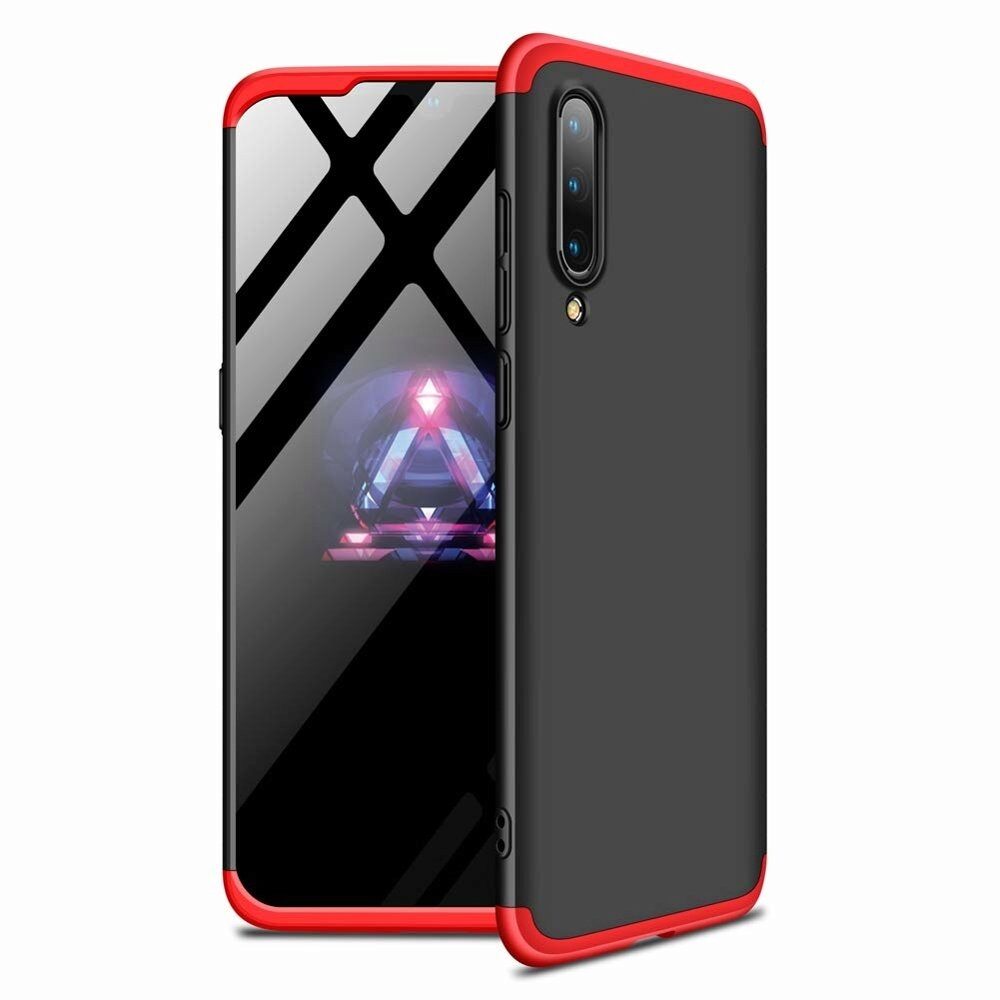 Husa 360° GKK (Protectie Completa) pentru Xiaomi Mi A3, Negru&Rosu