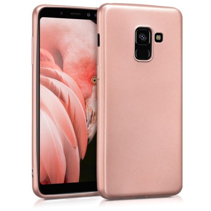 Кейс за Samsung Galaxy A8 2018, GloMax Perfect Fit, Rose-Gold