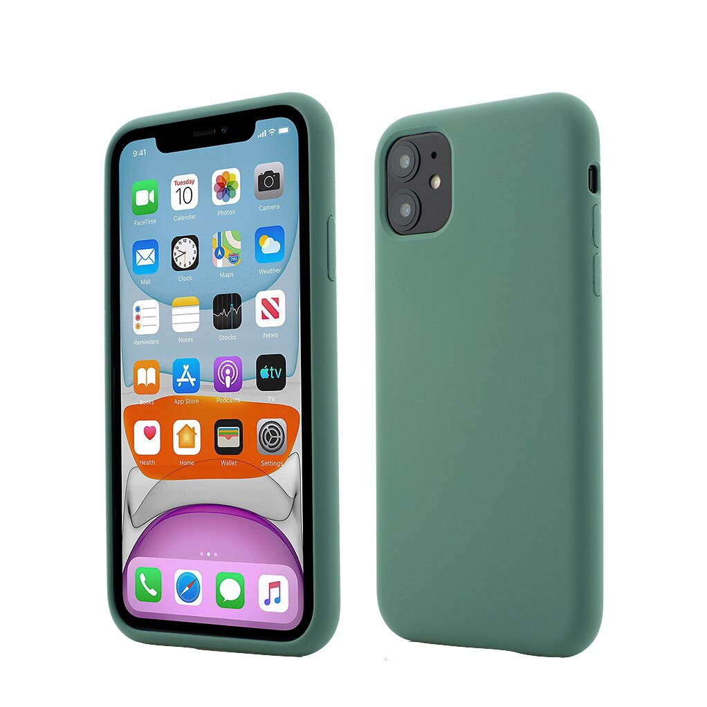 Husa iPhone 11 Vetter Clip-On Soft Touch Silk Series Green