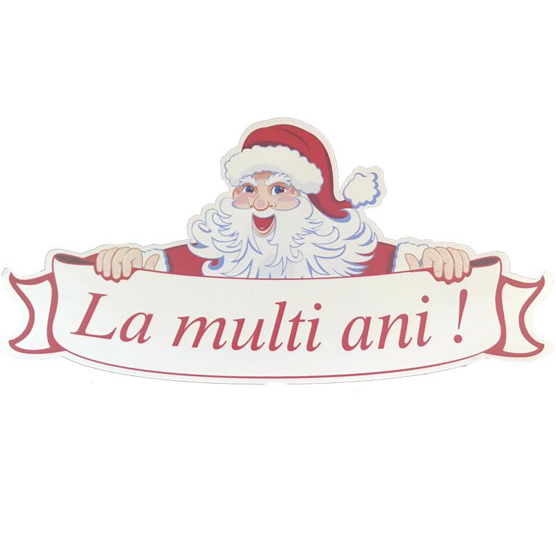 Pancarta decoratiune Craciun La multi Ani!