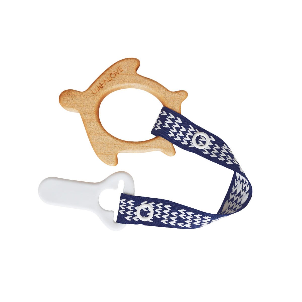 Jucarie dentitie + clips, lemn de artar , Testoasa, Mamari