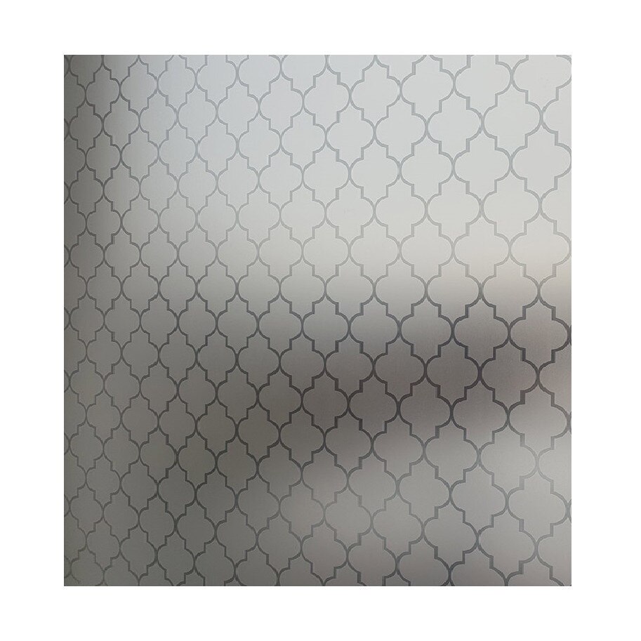 Folie pentru geam decorativa imprimeu elegant gri, 6 m x 1 m